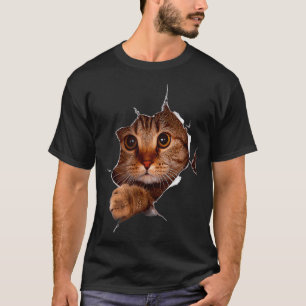 Sweet Kitten Torn Cloth Funny Cat Lover Cat Eigent T-Shirt