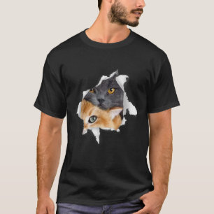 Sweet Kitten Torn Cloth Funny Cat Lover Cat Eigent T-Shirt