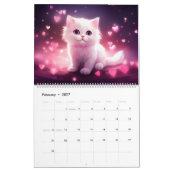 Sweet Kitten Two Page Large Calendar Kalender (Feb 2027)