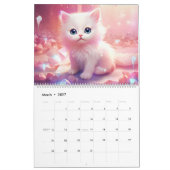 Sweet Kitten Two Page Large Calendar Kalender (Mär 2027)