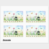 Sweet Kitty Cat Puppy Ladybug Stickers (Blatt)