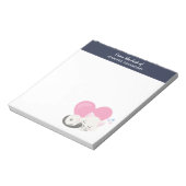 Sweet Kitty Cat Schlafen mit einem großen Herz im Notizblock (Rotiert)