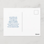 Sweet Kitty Cat Schlafen mit einem Herz Vielen Dan Postkarte (Rückseite)