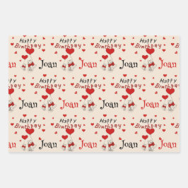 Sweet Kitty Cats bringen Geburtstagswünsche mit Na Geschenkpapier Set