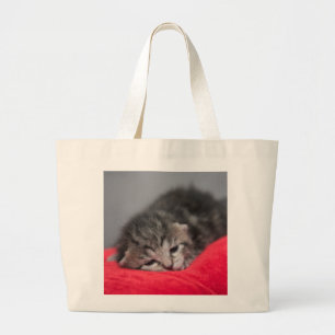 Sweet kitty jumbo stoffbeutel