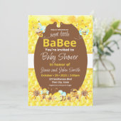 Sweet kleine Babee Dusche Einladung (Stehend Vorderseite)