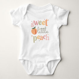 Sweet kleine Pfirsich, Niedliche lustige Peach The Baby Strampler
