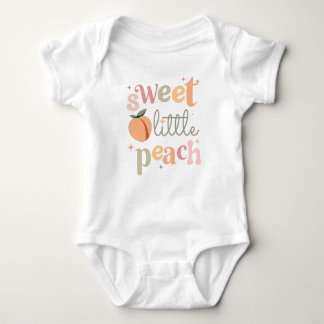 Sweet kleine Pfirsich, Niedliche lustige Peach The Baby Strampler