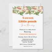 Sweet Kleine Pfirsichbrause Einladung (Vorderseite)