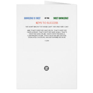 SWEET KNOWLEDGE CARD #2