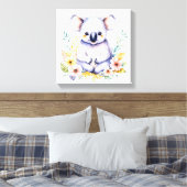 Sweet Koala Bear Baby Kinderzimmer Art Leinwanddruck (Insitu (Schlafzimmer))