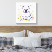 Sweet Koala Bear Baby Kinderzimmer Art Leinwanddruck (Insitu (Schlafzimmer))