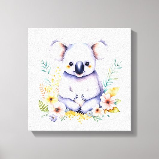 Sweet Koala Bear Baby Kinderzimmer Art Leinwanddruck (Vorderseite)