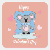 Sweet koala kids Valentinstag Aufkleber (Vorderseite)