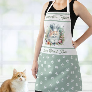 Sweet Koch Cat Hat Personalisiert Kitchen Drucke Schürze