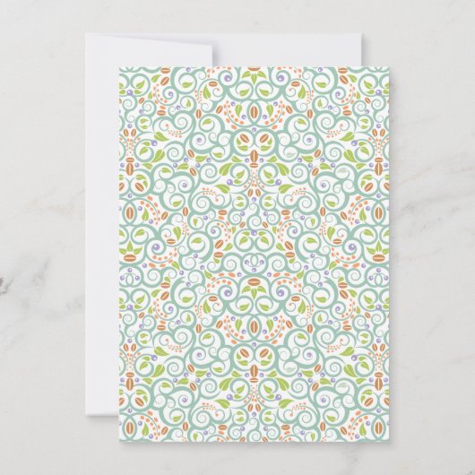 Sweet Lacy Teacup Baby Shower Gender Neutral Einladung (Rückseite)