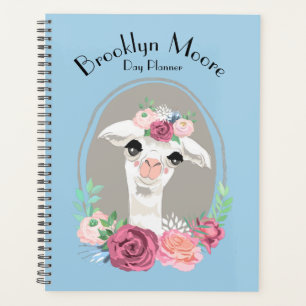 Sweet Lady Llama mit Rose Planer