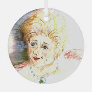 Sweet Lady Ornament Aus Glas