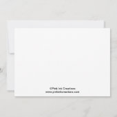 Sweet Ladybug Pink zum Geburtstag Einladung (Rückseite)