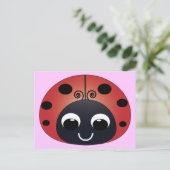 Sweet Ladybug Postcard Postkarte (Stehend Vorderseite)