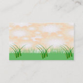 Sweet Ladybug sitzt unter einer Sonnenblume Visitenkarte (Rückseite)