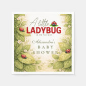 Sweet Ladybug Spring Baby Shower Serviette (Vorderseite)