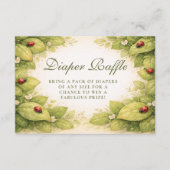 Sweet Ladybug Spring Diapper Raffle Begleitkarte (Vorderseite)