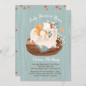 Sweet Lama und Momma Baby Dusche Einladungen (Vorne/Hinten)