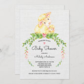 Sweet Lamb Baby Shower Einladung (Vorne/Hinten)