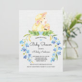 Sweet Lamb Boys Kinderdusche Einladung (Stehend Vorderseite)