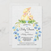 Sweet Lamb Boys Kinderdusche Einladung (Vorne/Hinten)