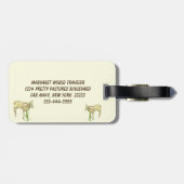 Sweet Lamb Luggage Tag Gepäckanhänger (Rückseite horizontal)
