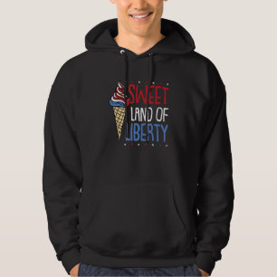 Sweet Land Liberty 4. Juli Cool Patriotic Amer Hoodie