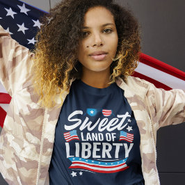 Sweet Land of Liberty Independence day Tri-Blend Shirt