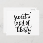 Sweet land of liberty postkarte (Vorne/Hinten)