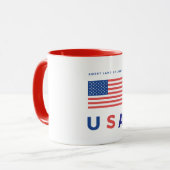 "Sweet Land of Liberty" - USA-Flagge Tasse (Vorderseite Links)
