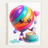 Sweet Latte Buddy Spiral Notebook Planer (Vorderseite)