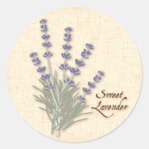 Sweet Lavendel Round Aufkleber