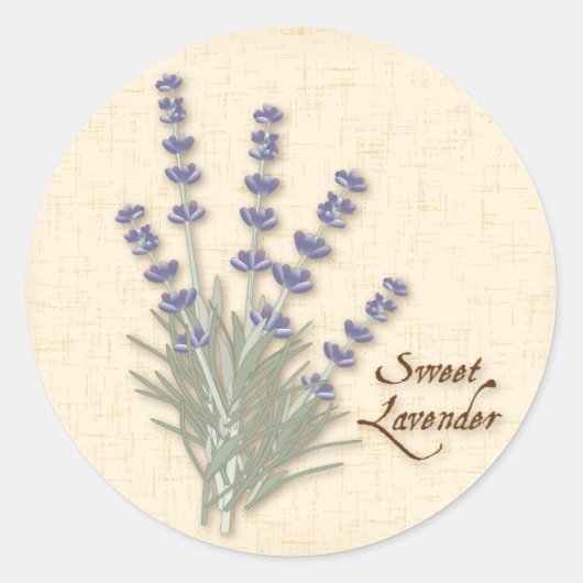 Sweet Lavendel Round Aufkleber (Vorderseite)