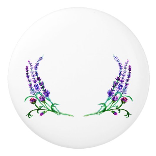 Sweet Lavender and Thistle Cotattecore Puls Keramikknauf (Vorderseite)