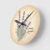 Sweet Lavender Clock Runde Wanduhr (Winkel)