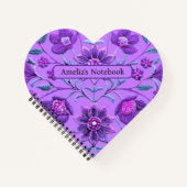 Sweet Lavender Floral Brocade Notizblock (Vorderseite)