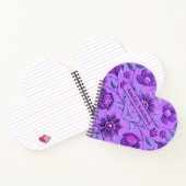 Sweet Lavender Floral Brocade Notizblock (Innenseite)
