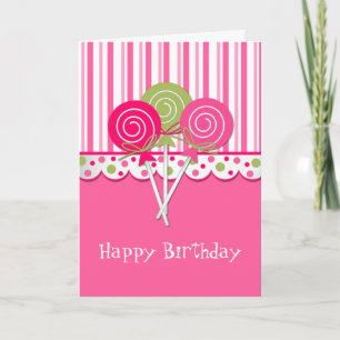 Sweet Leckerei Girl's Birthday Grußkarte Karte