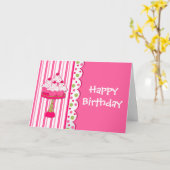 Sweet Leckerei Girl's Birthday Grußkarte Karte (Gelbe Blume)