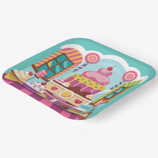 Sweet Leckerei Pappteller (Gewinkelt)