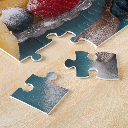 Sweet Leckerei Raspberry Blueberry Dusted Donuts Puzzle (Seite)