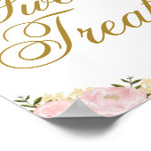 Sweet Leckereien Blumenkohl Polterabend Geburtstag Poster (Ecke)