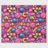 "Sweet Leckereien Candy-Themed Geschenkpapier (Flach)