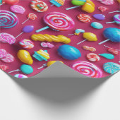 "Sweet Leckereien Candy-Themed Geschenkpapier (Ecke)